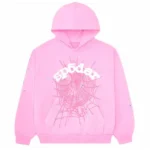 Sp5der OG Web Hoodie Pink