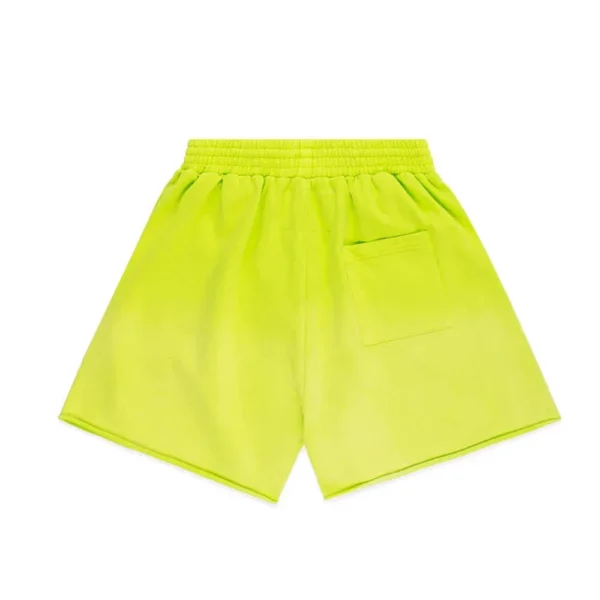 Sp5der OG Web V2 Sweatshort Acid Green - Image 2