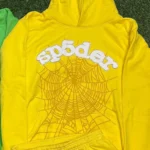 Sp5der Websuit Hoodie Yellow - Image 3