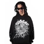 Sp5der OG Web Hoodie Black - Image 3