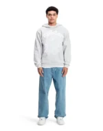 Sp5der OG Web Hoodie Heather Grey - Image 3