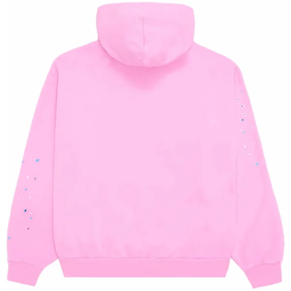 Sp5der OG Web Hoodie Pink - Image 2