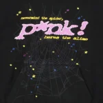 Sp5der P*NK Hoodie Black - Image 3