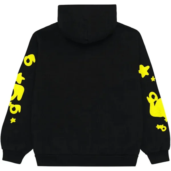 Sp5der Beluga Hoodie Onyx/Yellow - Image 2