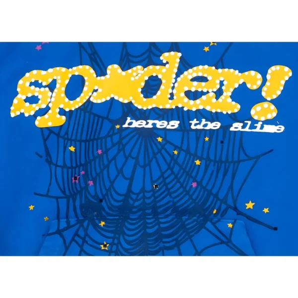 Sp5der TC Hoodie Blue - Image 3