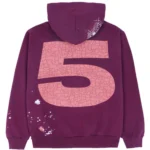 Sp5der Nocturnal Highway Hoodie Dark Purple - Image 2