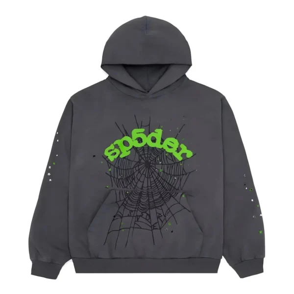 Sp5der Wait Web Tracksuit Slate Grey - Image 2