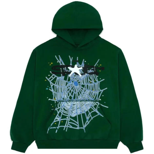 Sp5der Web Tracksuit Hunter Gree - Image 2