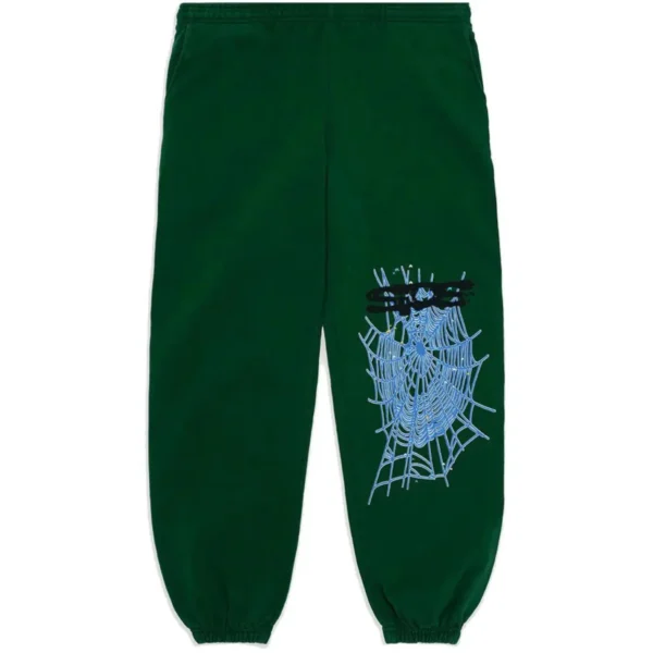 Sp5der Web Tracksuit Hunter Gree - Image 3