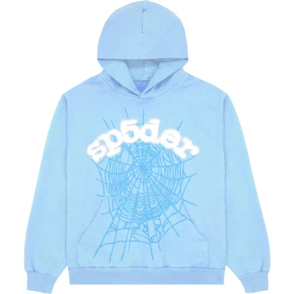 Sp5der Web Tracksuit-Sky Blue - Image 2