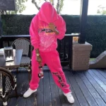 Sp5der P*NK Sweatpants Pink - Image 3